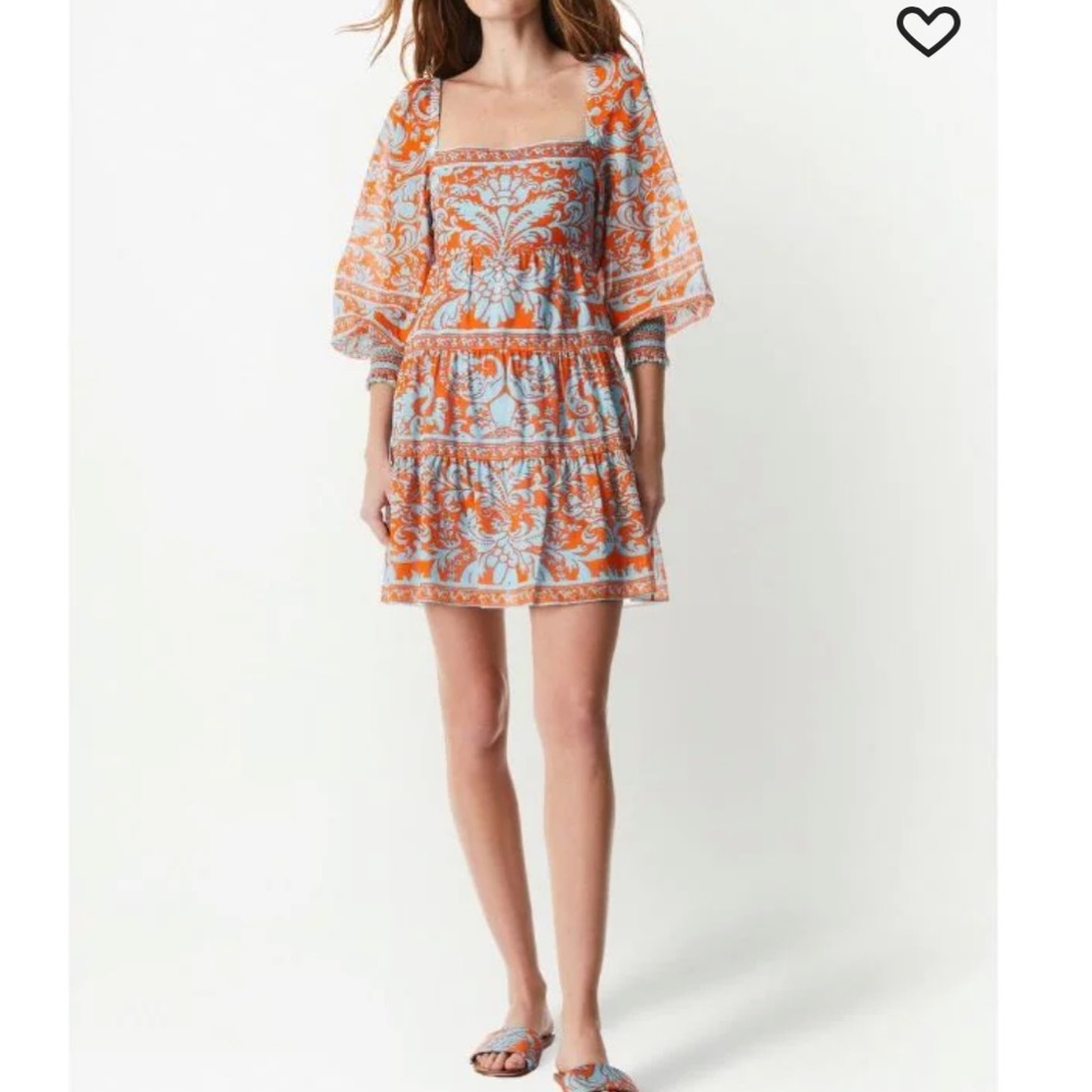 Alice and Olivia New With Tags Rowen bishop sleeve dress sz Small babydoll $495